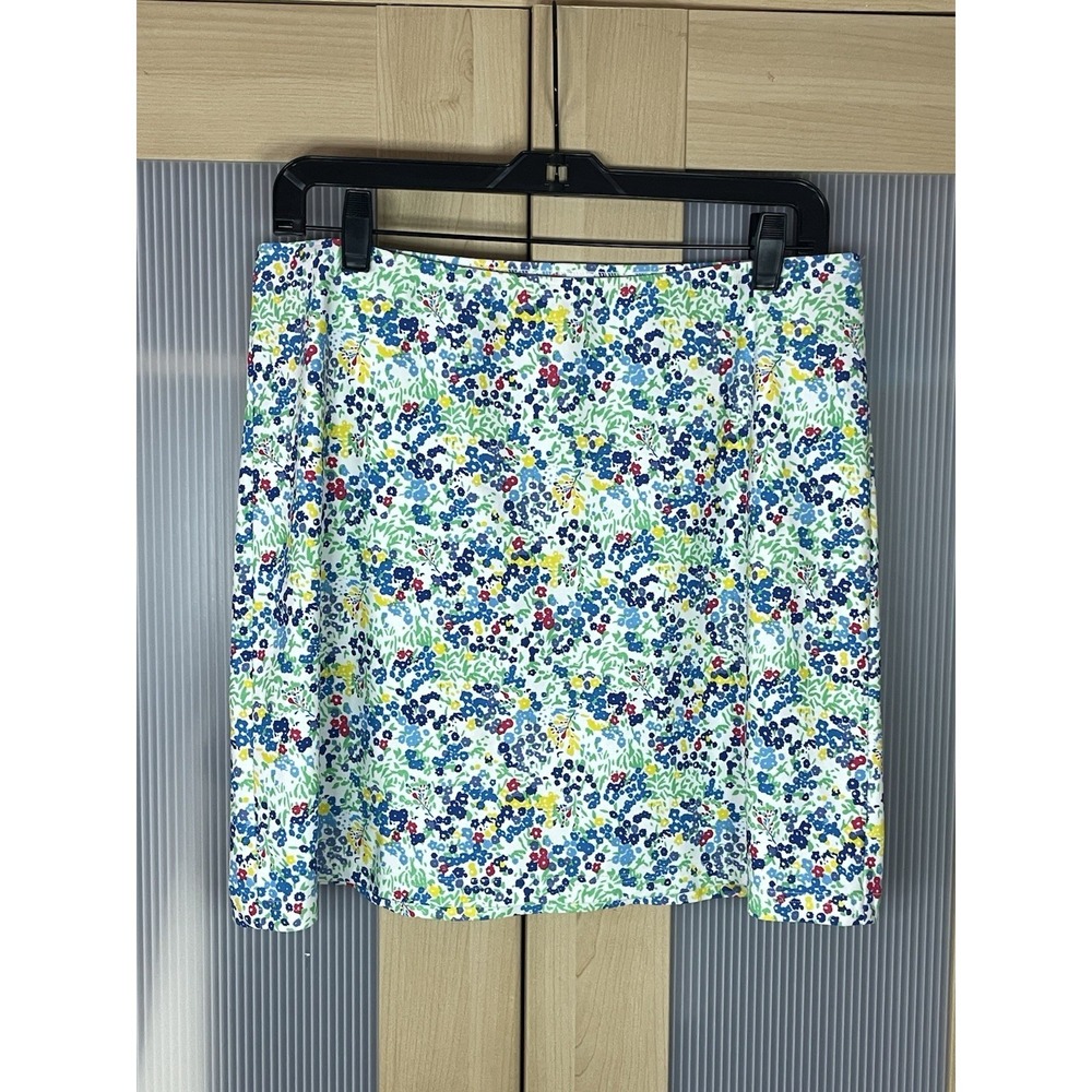 PATAGONIA Ocean Floral Skirt Pull On Sz M Beach Sport Casual Resort Summer